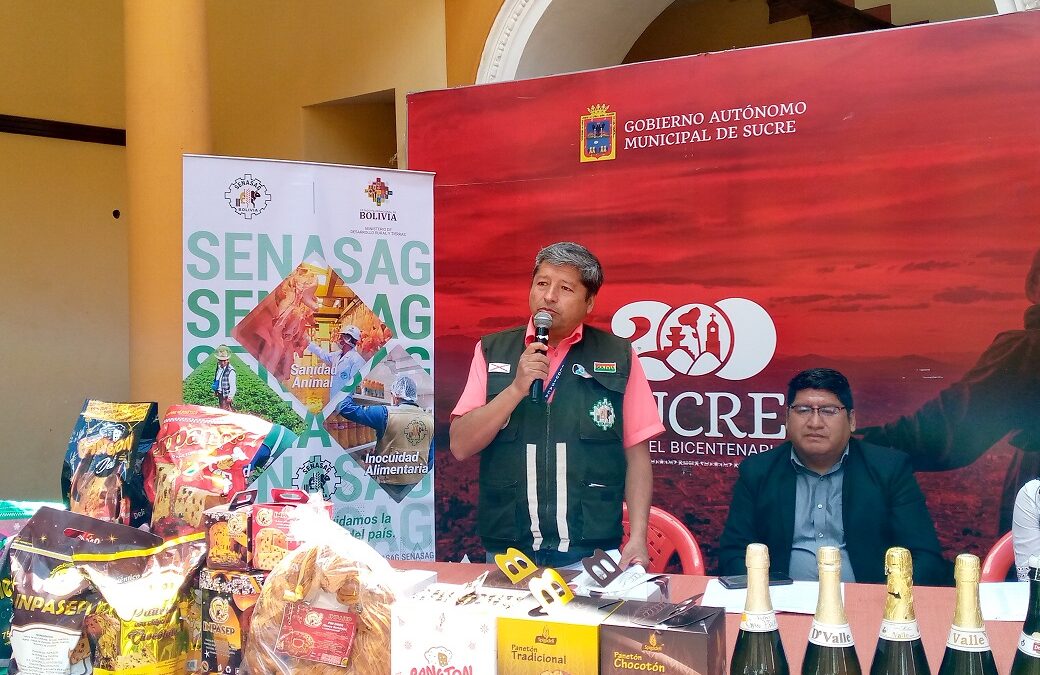 SENASAG brindo informe de 15 empresas que comercializan panetón