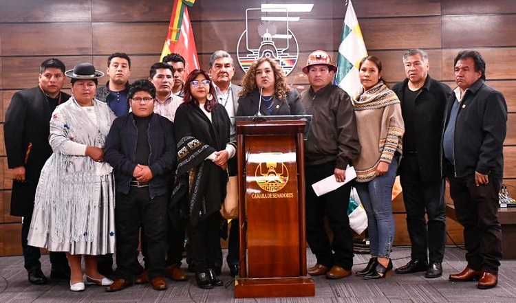 Senadores del MAS piden juicio contra 3 magistrados del TCP por paralizar las judiciales