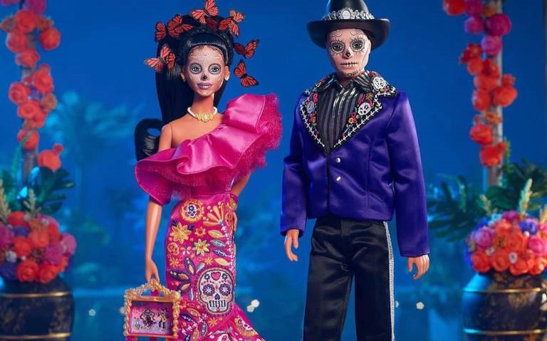 Barbie y Ken se visten de calaveras de azúcar para Día de Muertos