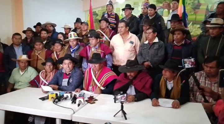 CSUTCB arcista anuncia rompimiento con el MAS afín a Evo Morales; convocan a un cabildo para el hecho