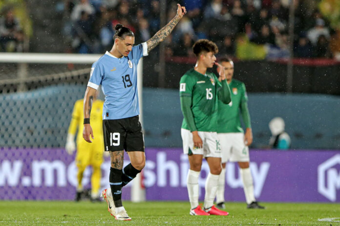 Uruguay golea a Bolivia y lo hunde en el sótano de las eliminatorias al Mundial 2026