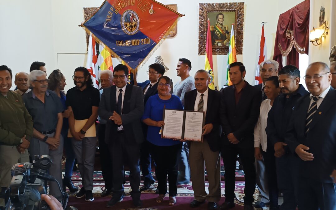 Concejo Municipal de Sucre reconoce la labor académica de la carrera de Ingeniería Civil de SFX