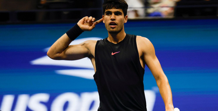 Carlos Alcaraz, el astro en ascenso del tenis, sufre un traspié