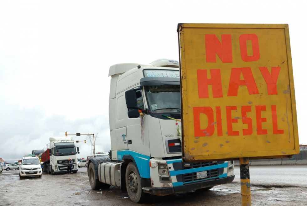 Transporte en emergencia por el costo del diésel