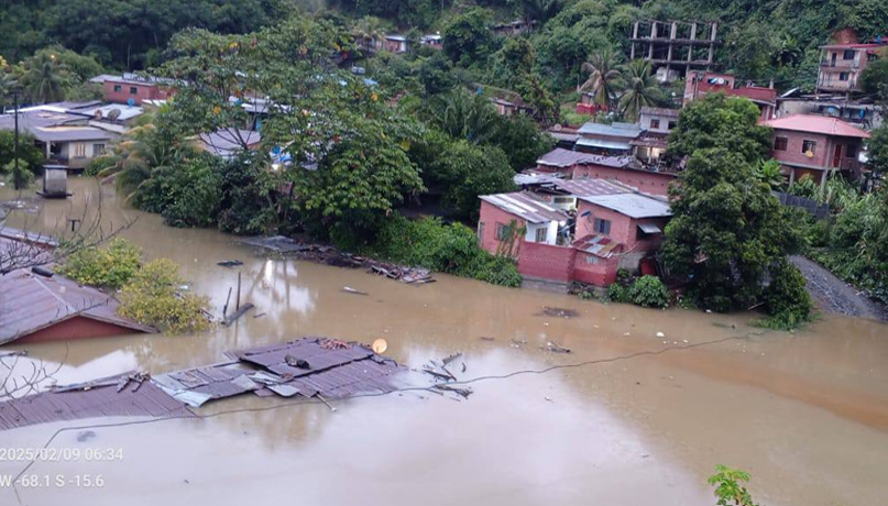 Defensa Civil reporta 102 municipios afectados por lluvias en el país, 41 de ellos en La Paz