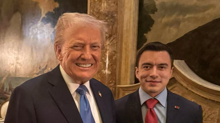 Noboa dijo que “le encantaría contar” con tropas de Estados Unidos para combatir a las pandillas en Ecuador