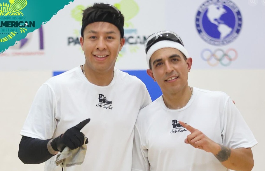 Conrrado Moscoso y Kadim Carrasco logran el oro para Bolivia en el Panamericano de Raquetbol
